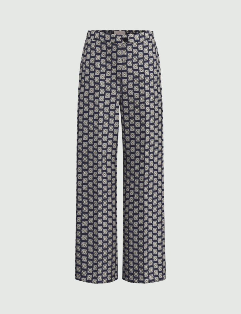 Printed twill trousers - Emme - 5