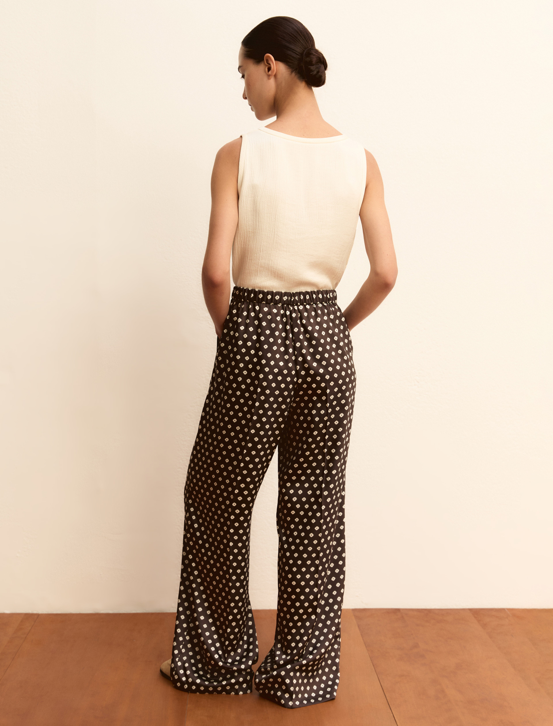Printed twill trousers - KAKI - Emme - 3