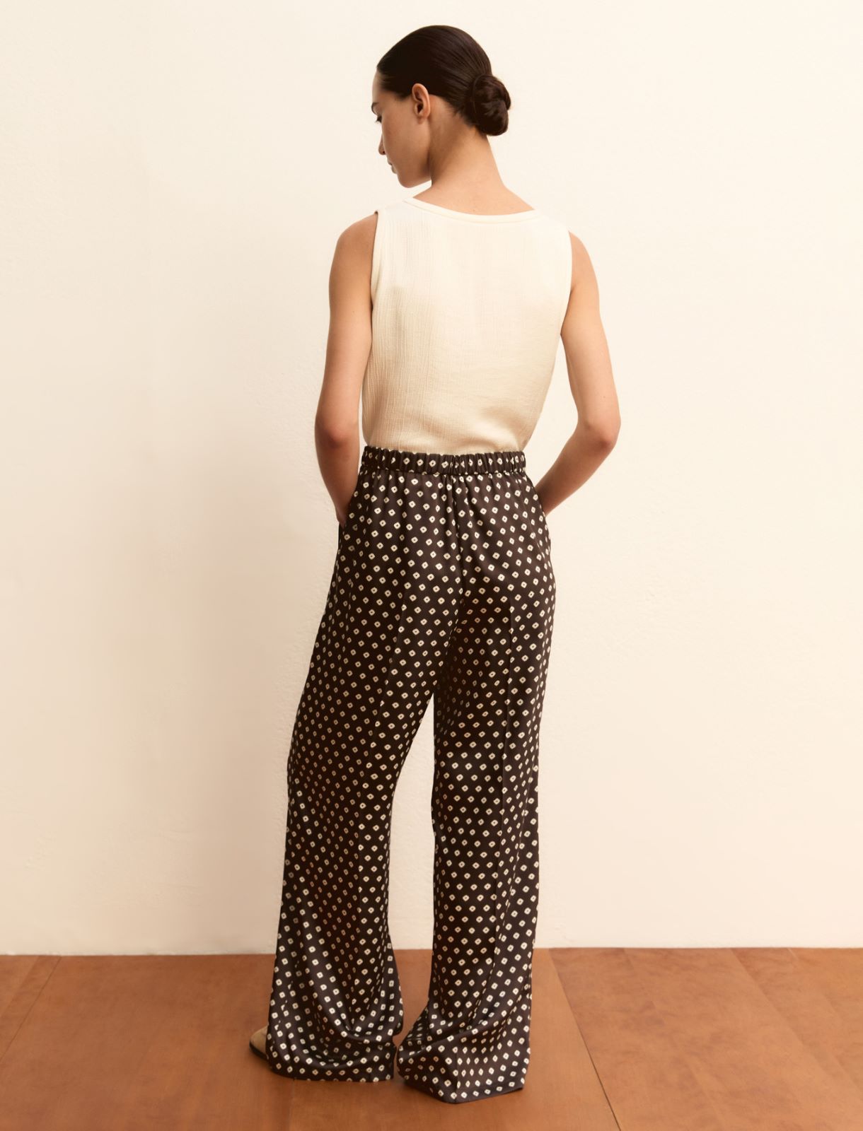 Printed twill trousers - KAKI - Emme - 3
