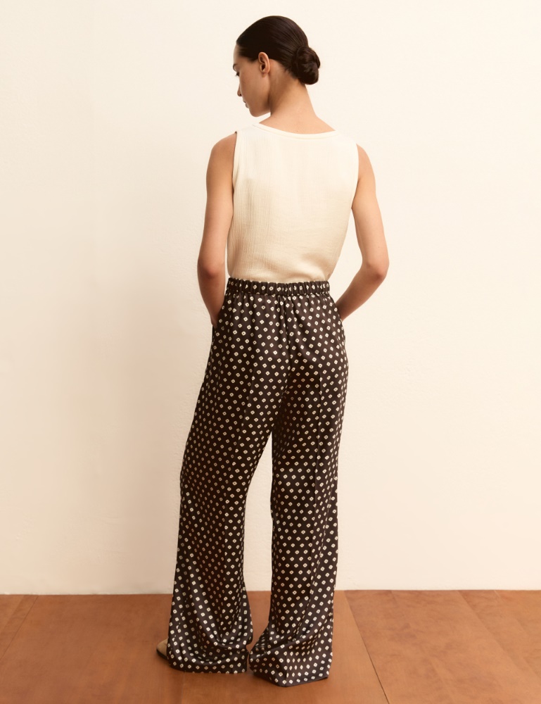 Printed twill trousers - Emme - 3