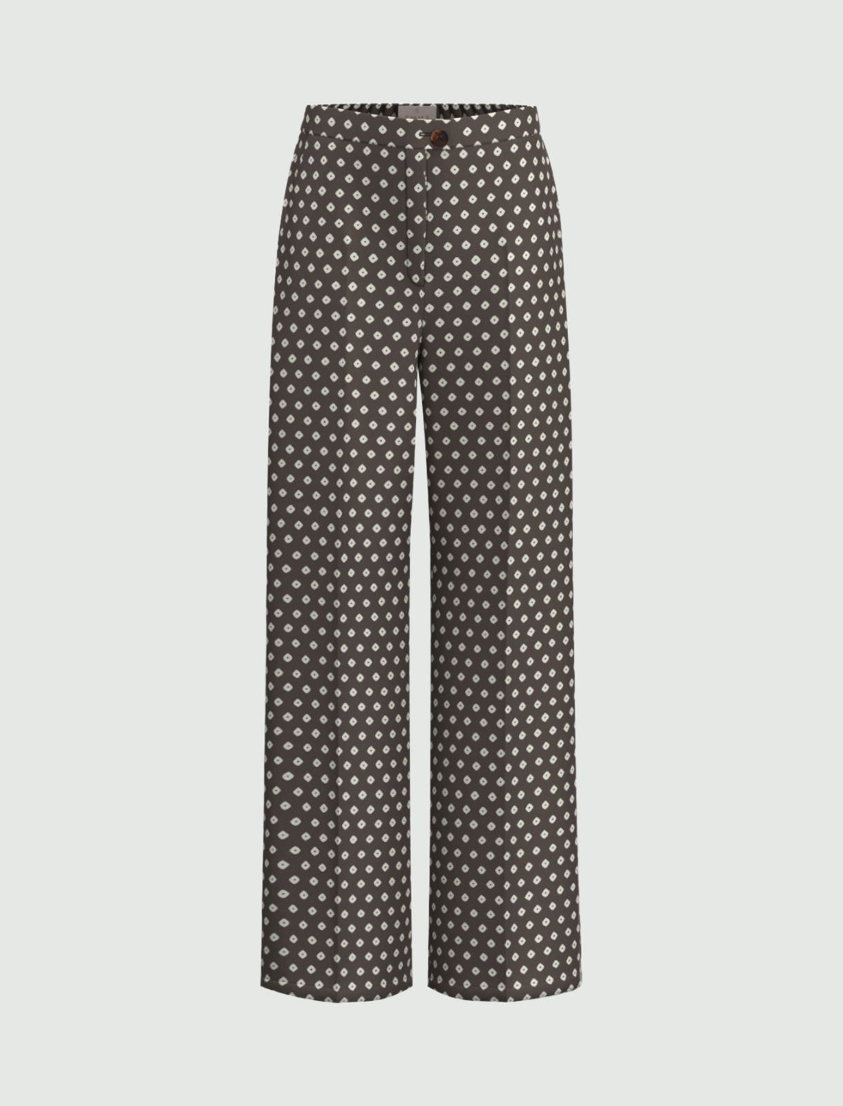 Printed twill trousers - KAKI - Emme - 4