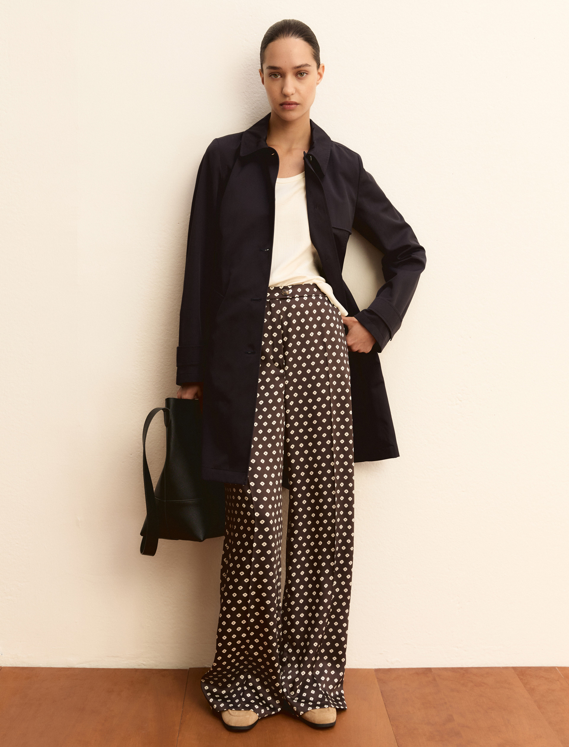 Printed twill trousers - KAKI - Emme - 2