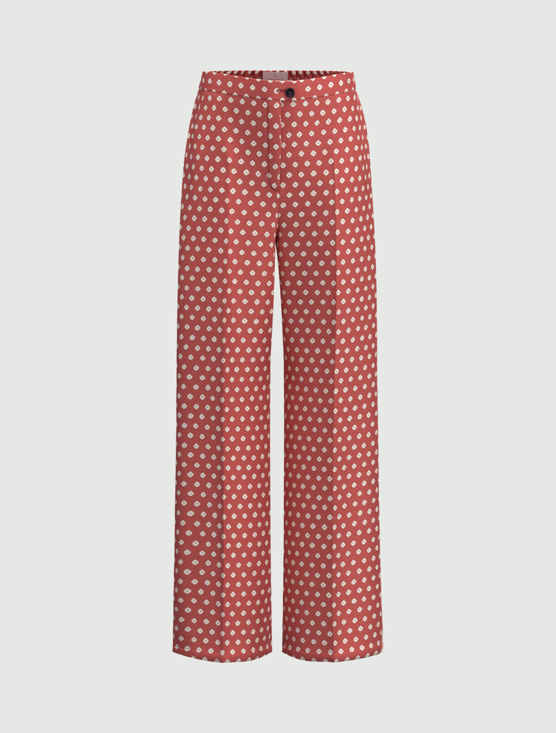 Printed twill trousers - CHERRY - Emme - 4