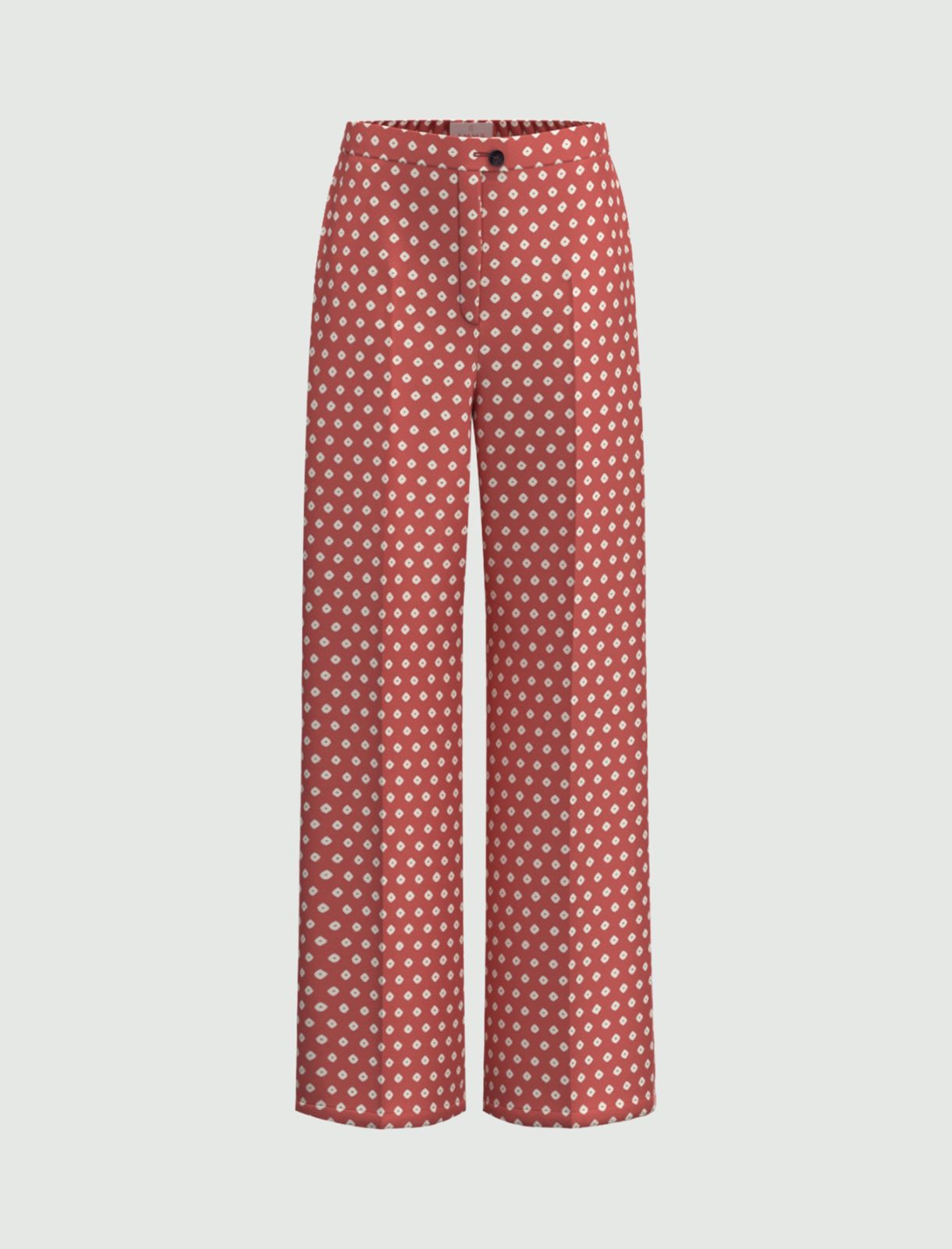 Printed twill trousers - CHERRY - Emme - 4