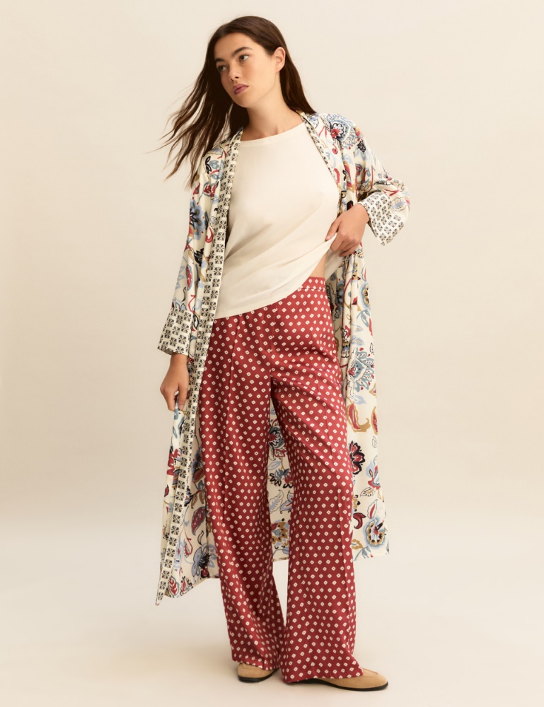 Printed twill trousers - Emme - 2