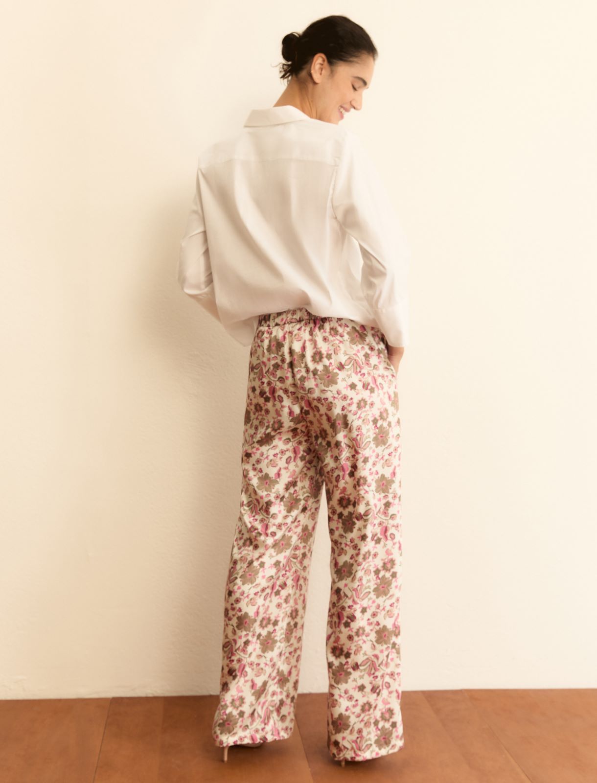 Pantalone in twill stampato - ROSA PERLATO - Emme - 3