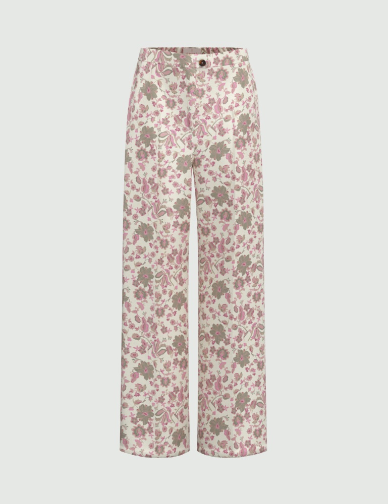 Printed twill trousers - Emme - 6