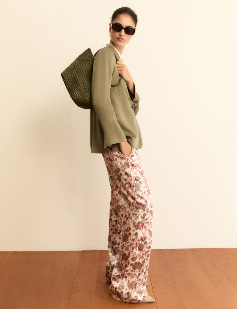 Printed twill trousers - Emme - 4