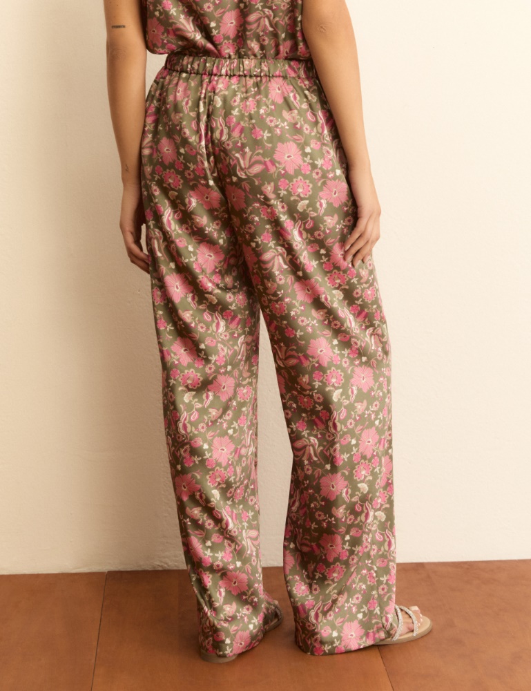 Printed twill trousers - Emme - 5
