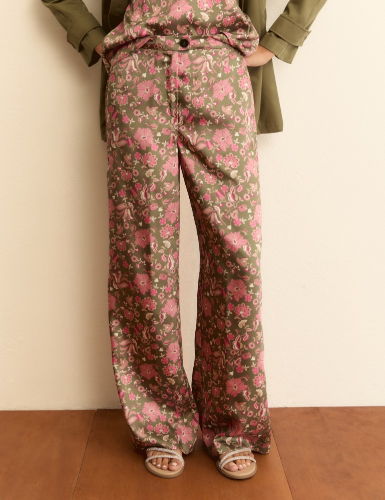 Printed twill trousers - Emme - 2