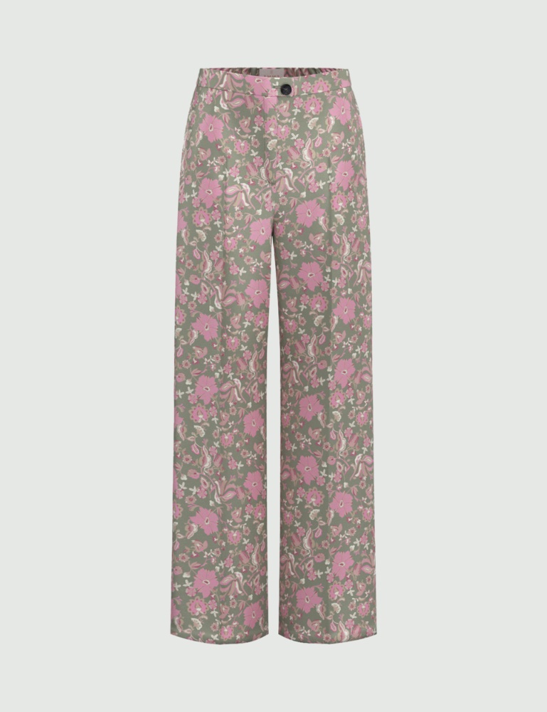 Printed twill trousers - Emme - 6