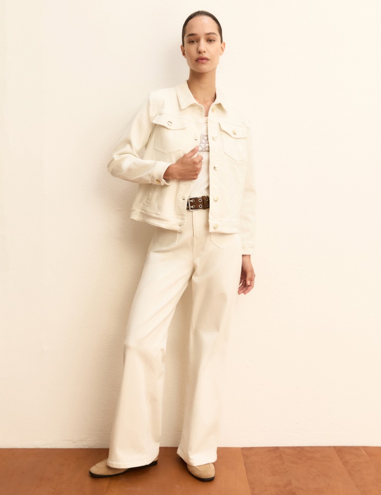 Stretch gabardine trousers - Emme - 2