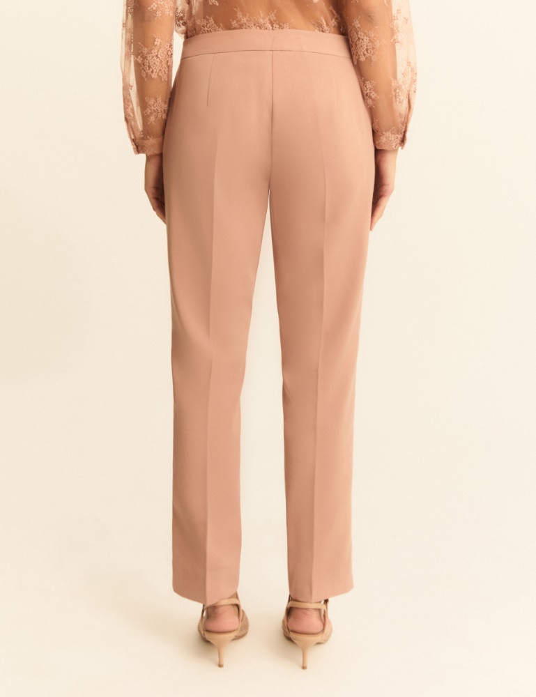Slim-fit faille trousers - Emme - 3