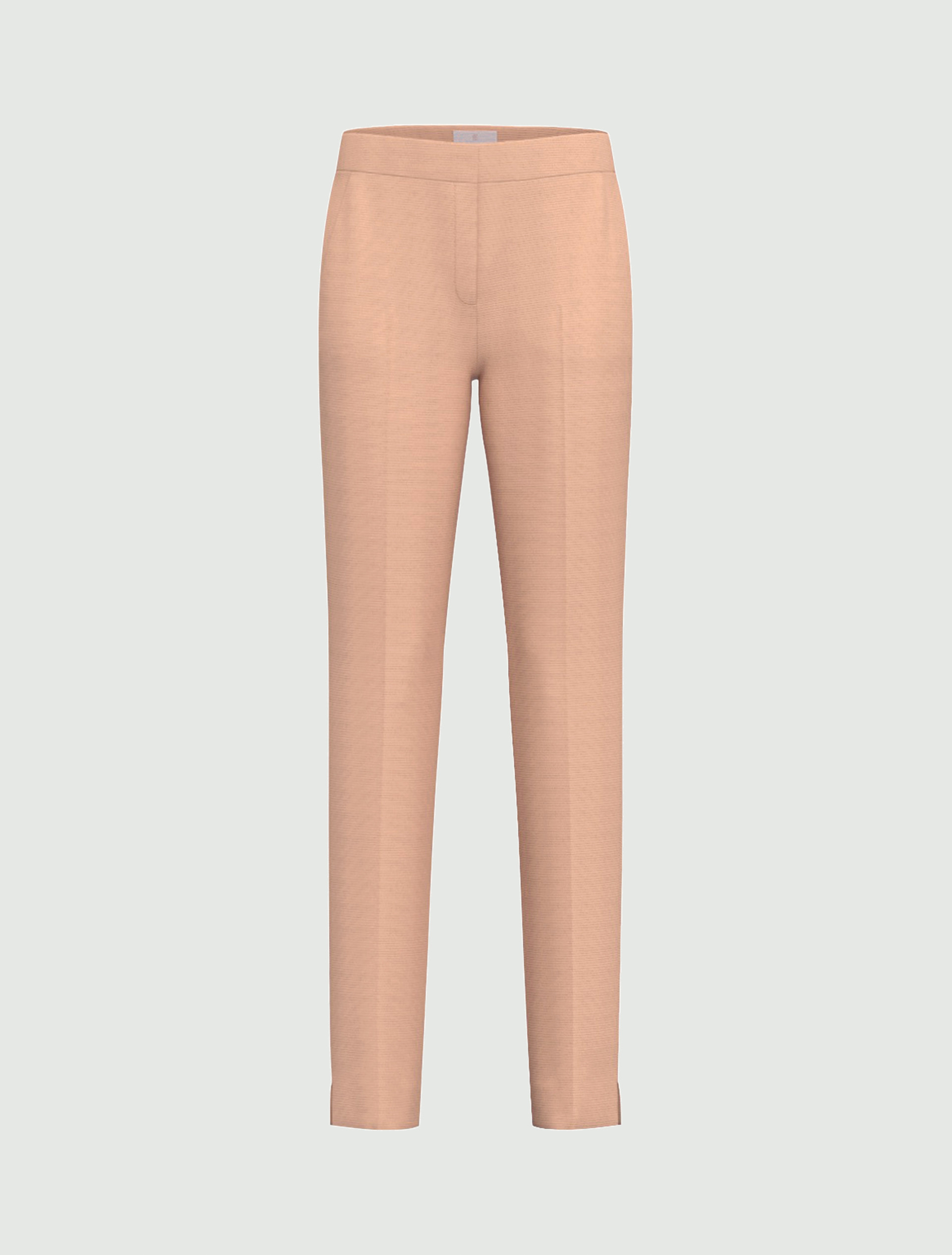 Slim-fit faille trousers - MAUVE - Emme - 2