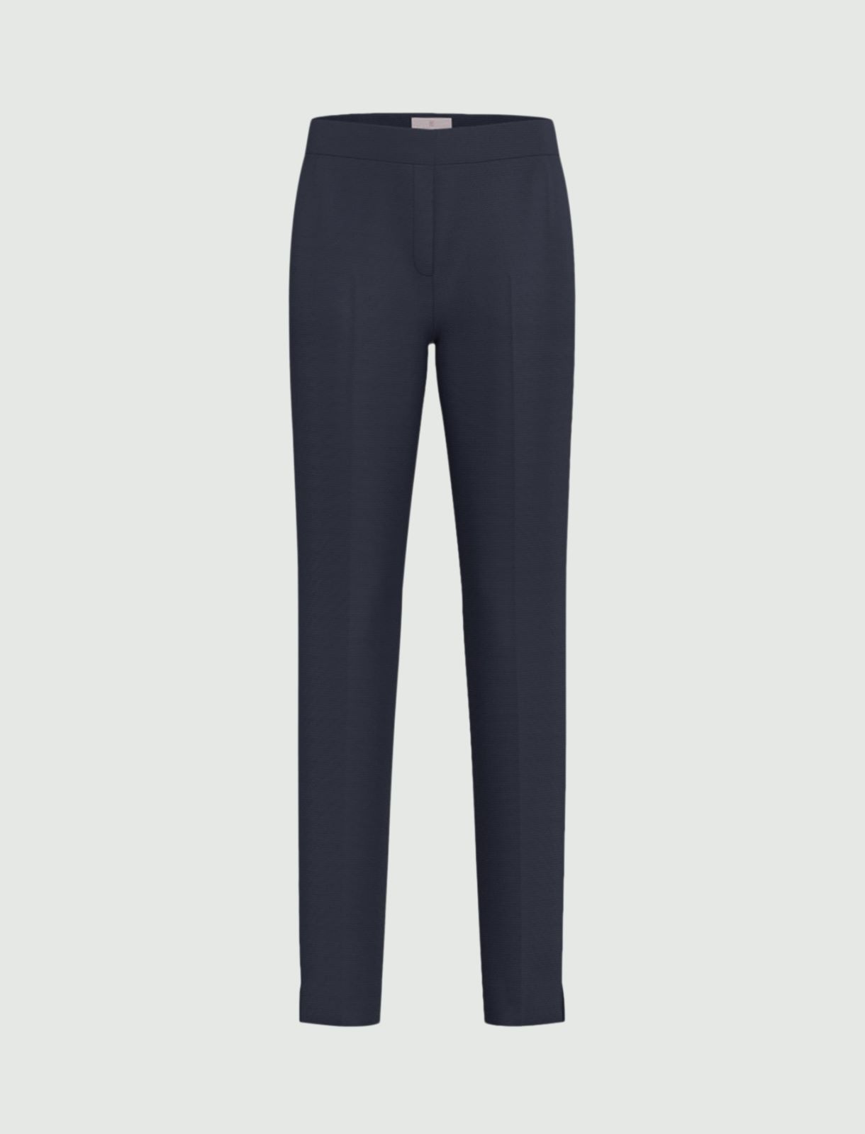 Slim-fit faille trousers - NAVY - Emme - 4