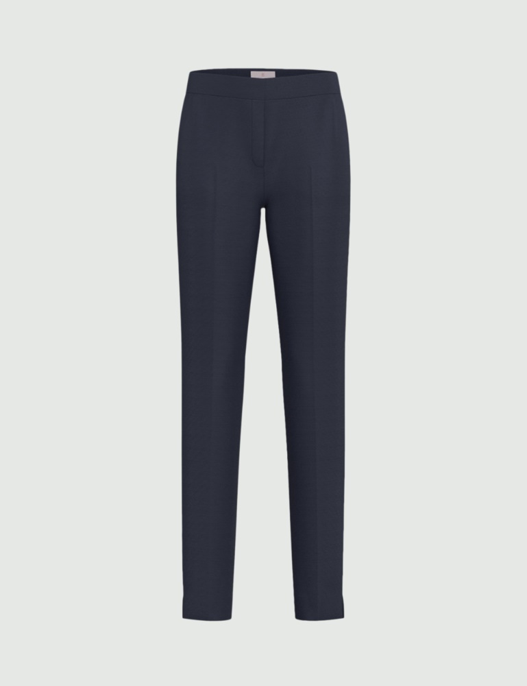 Slim-fit faille trousers - Emme - 6
