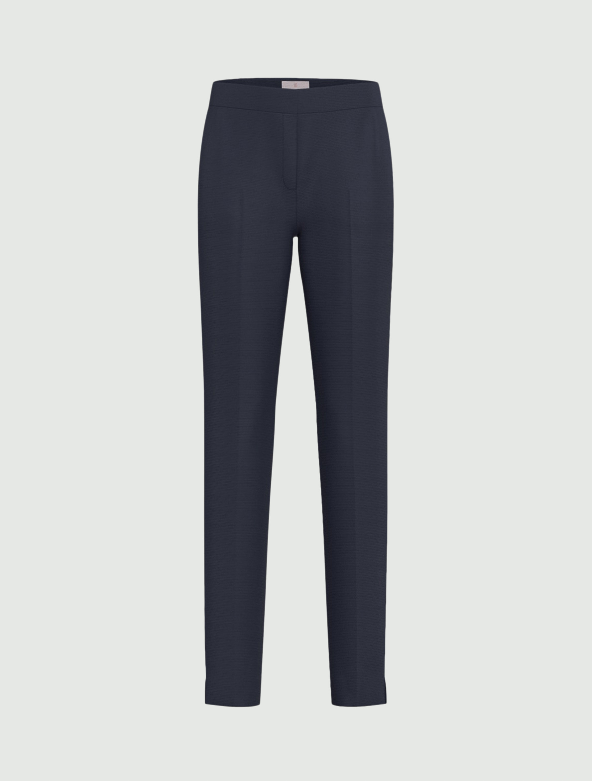 Slim-fit faille trousers - NAVY - Emme - 2