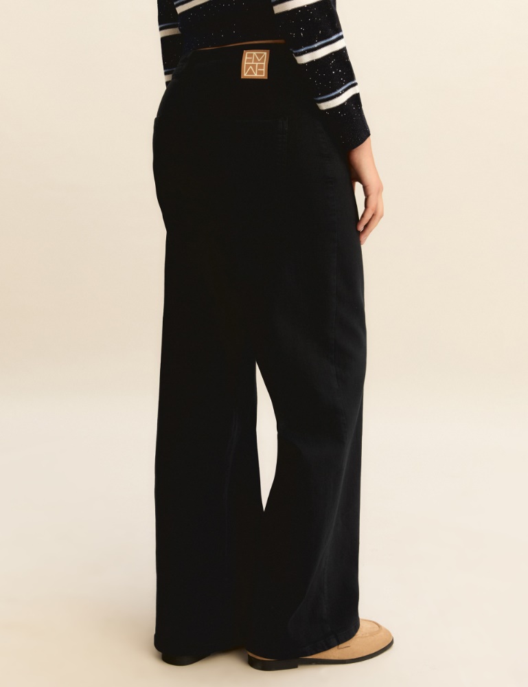 Straight-fit stretch gabardine 5-pocket trousers - Emme - 3