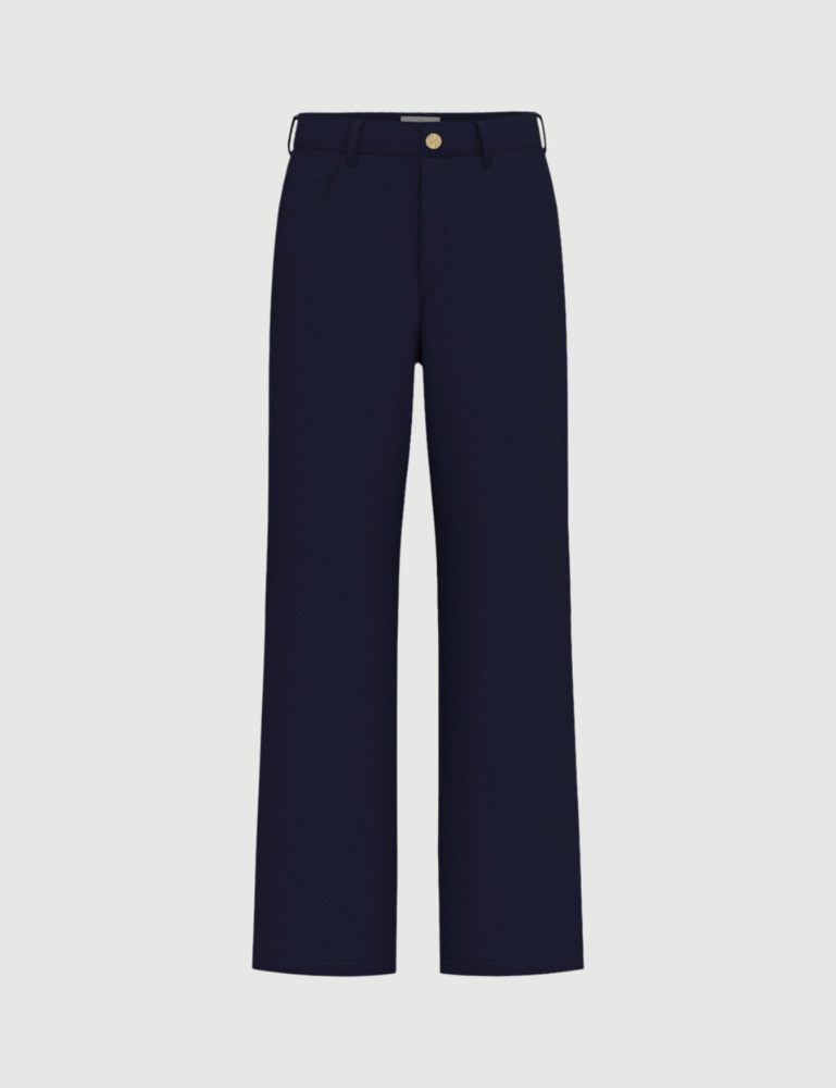 Straight-fit stretch gabardine 5-pocket trousers - Emme - 5