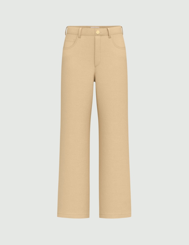 Straight-fit stretch gabardine 5-pocket trousers - Emme - 6