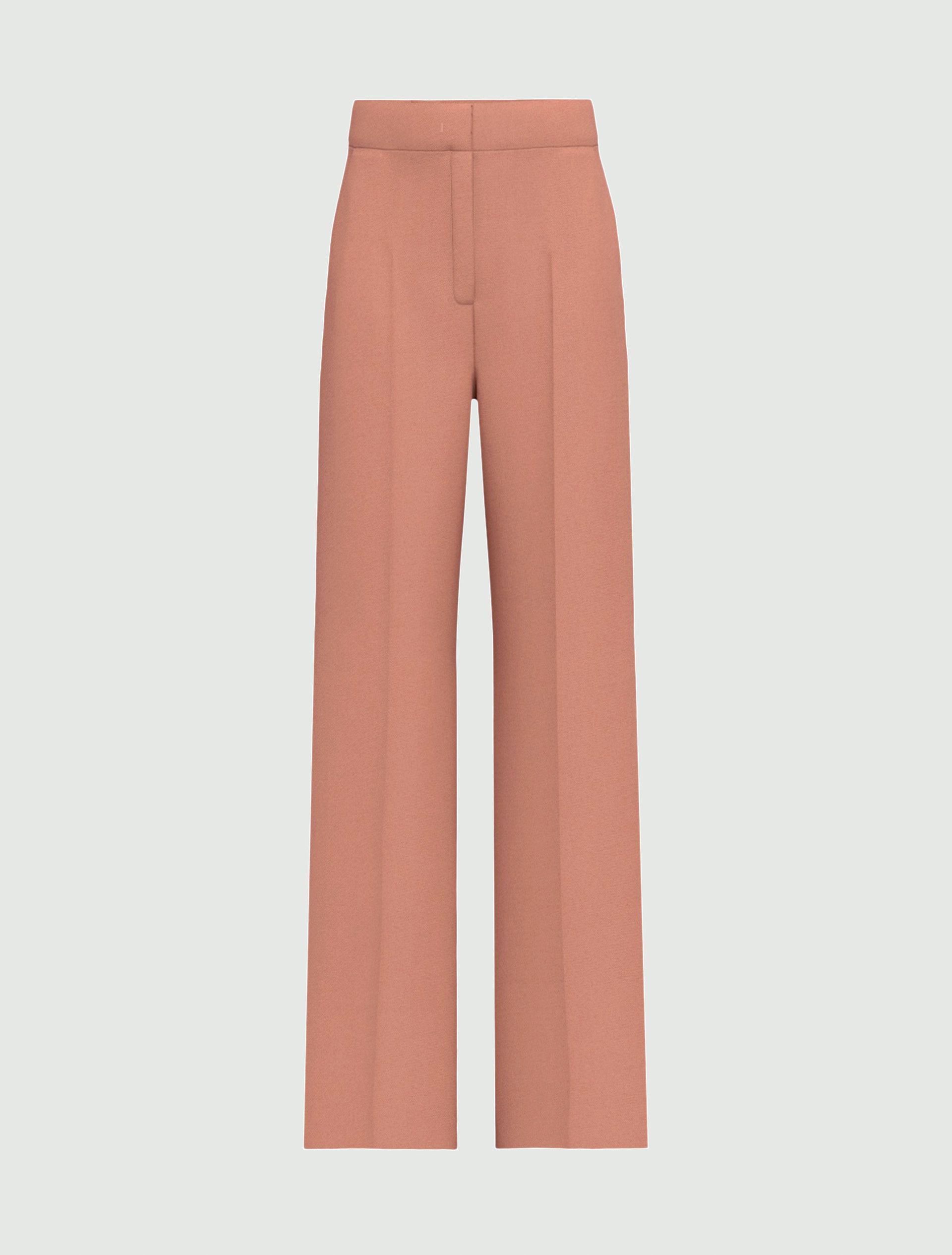 Plain-woven stretch fabric trousers - MAUVE - Emme - 6