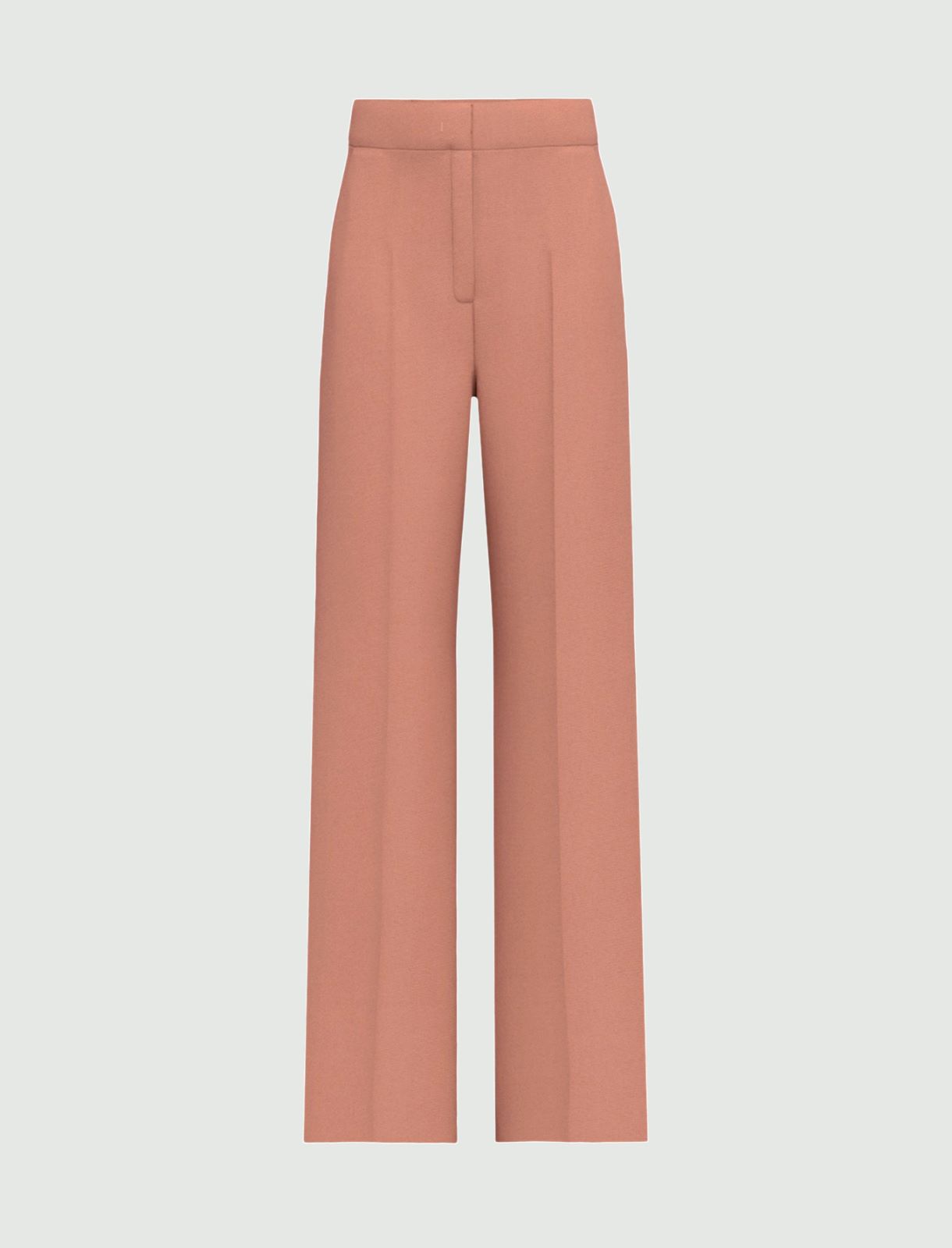 Plain-woven stretch fabric trousers - MAUVE - Emme