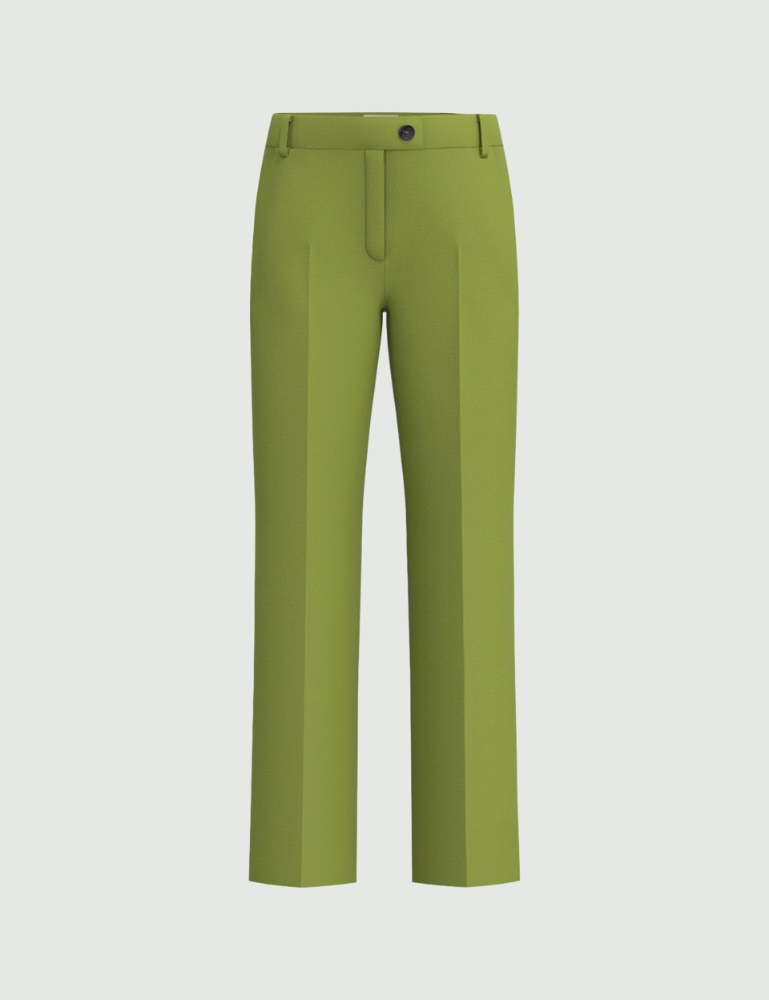 Straight-fit stretch fabric trousers - Emme - 5