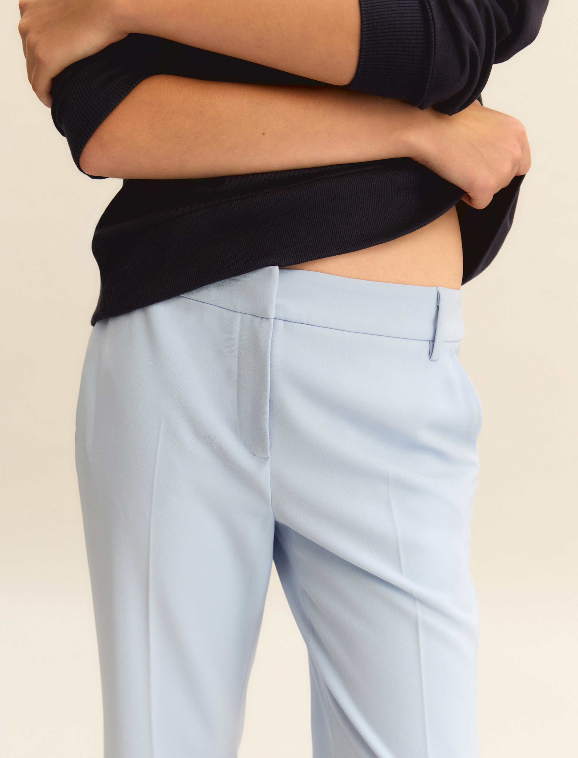 Stretch twill trousers - LIGHT BLUE - Emme - 5