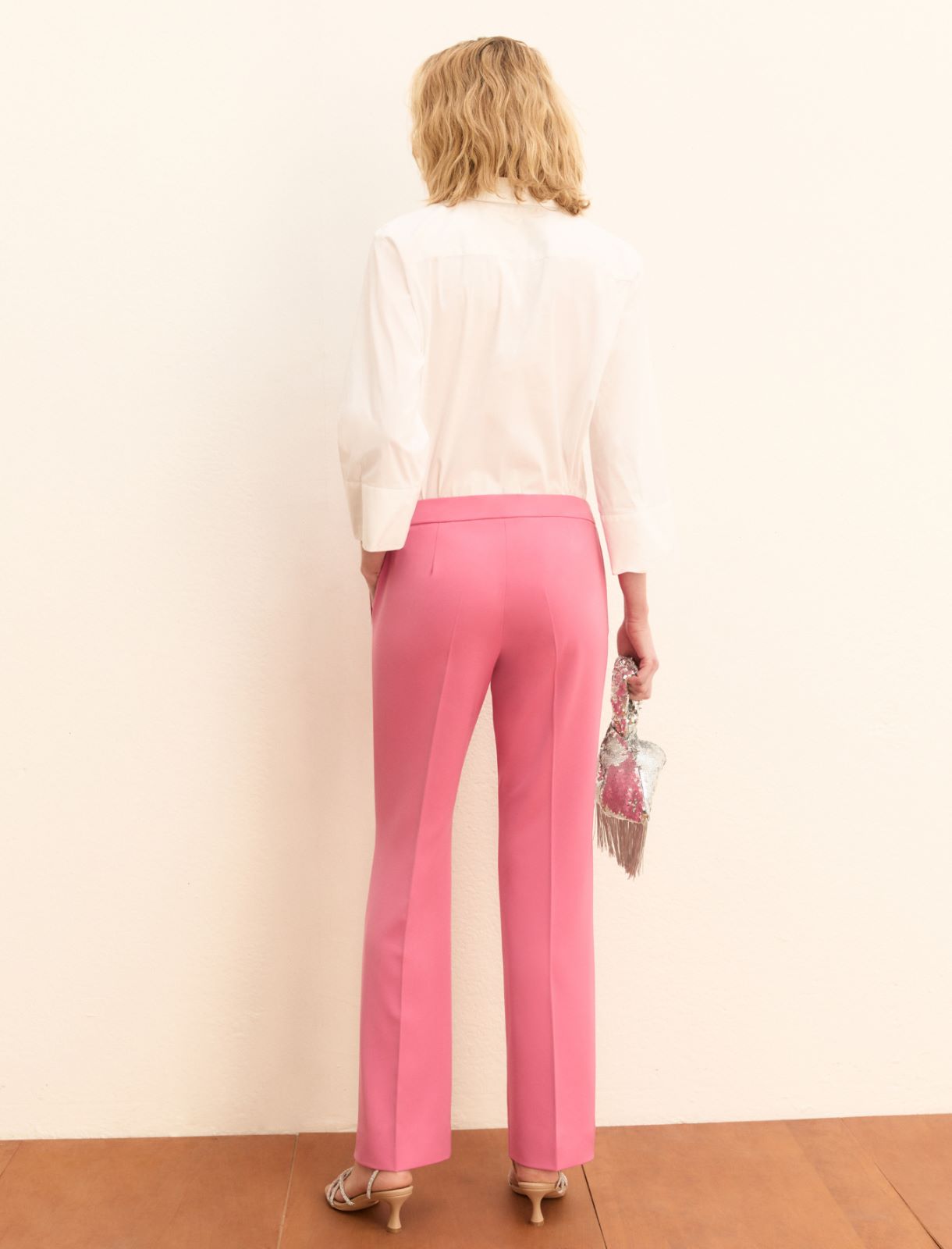 Pantalone slim flare - ROSA ANTICO - Emme - 3
