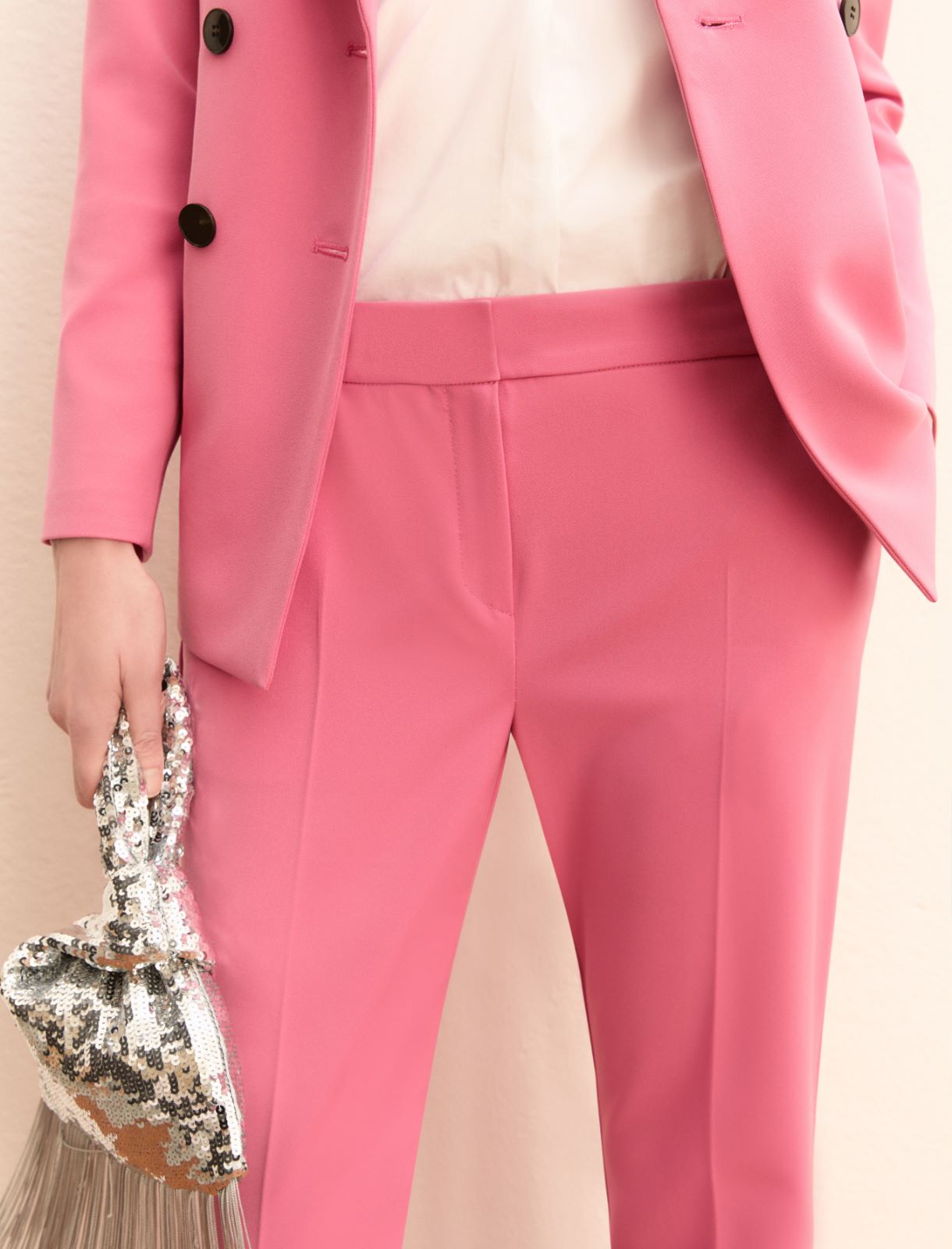 Pantalone slim flare - ROSA ANTICO - Emme - 5