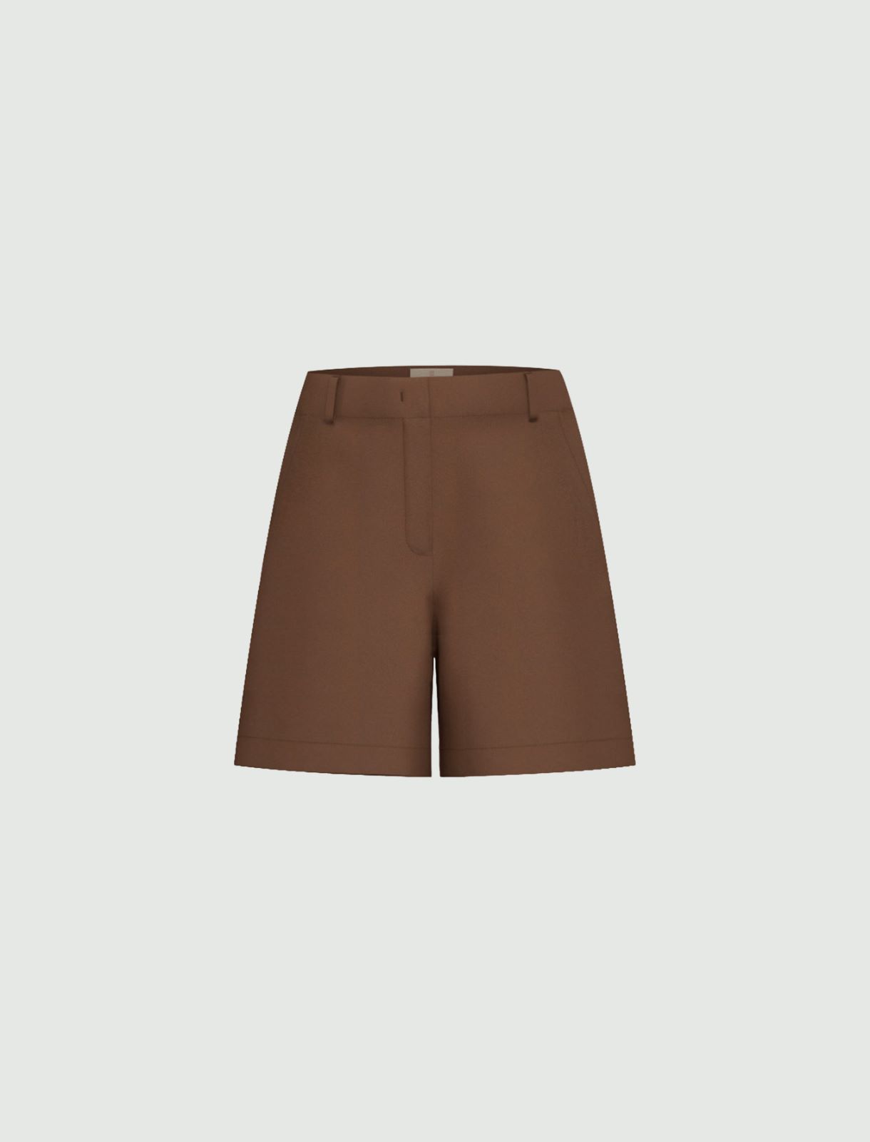 Stretch satin shorts - COFFEE - Emme - 4
