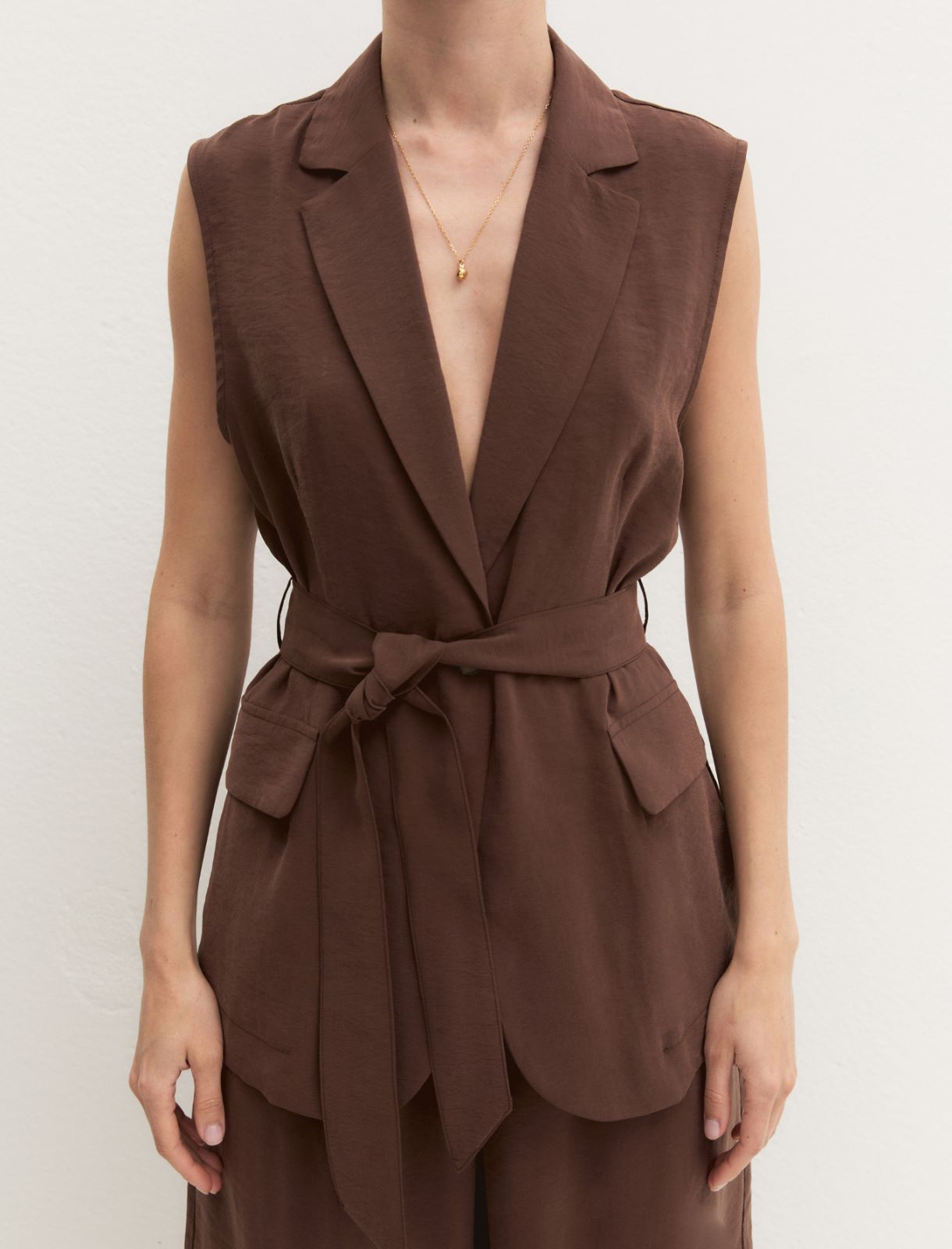 Gilet con cintura - CAFFE` - Emme - 6