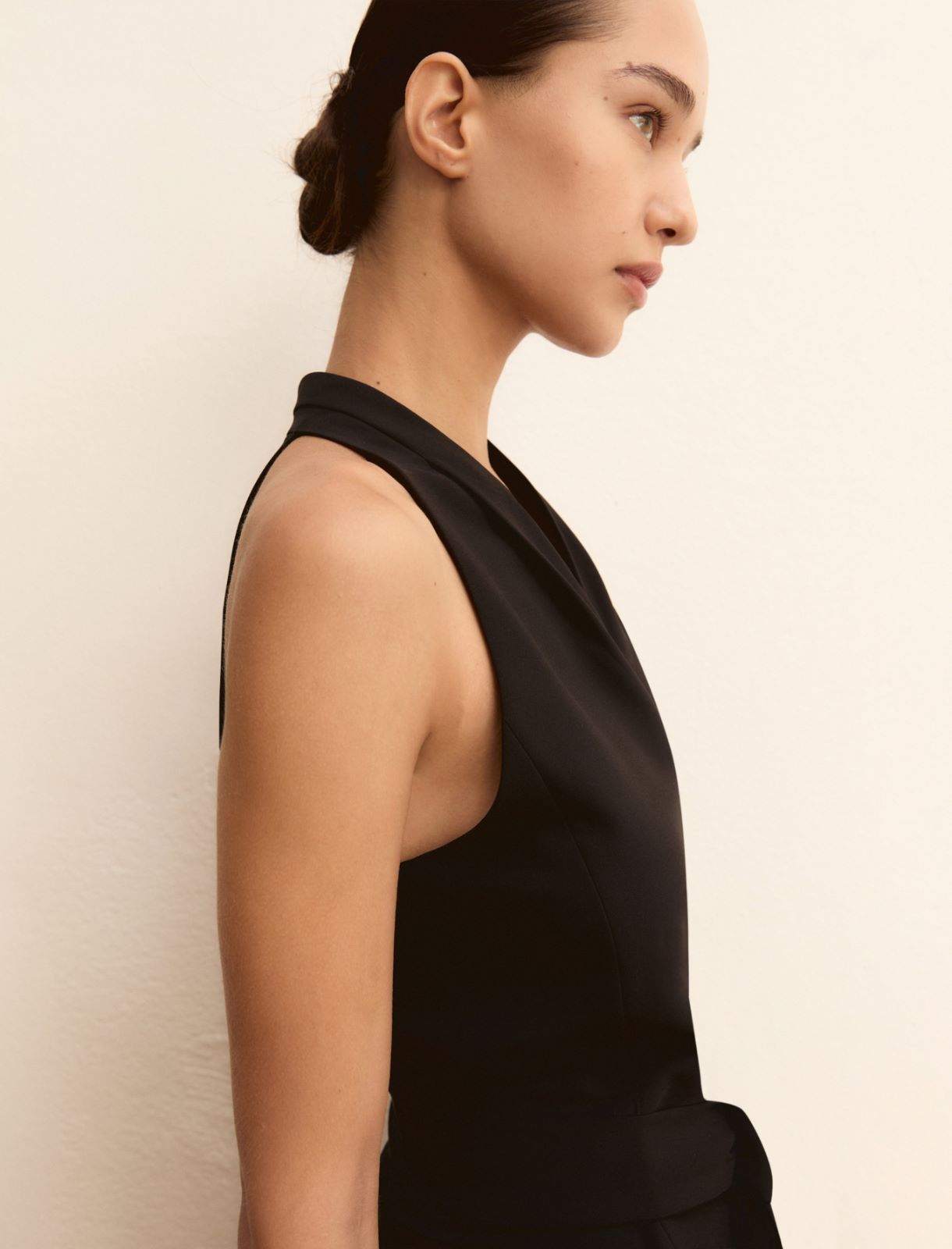 Sleeveless criss-cross top - BLACK - Emme - 5