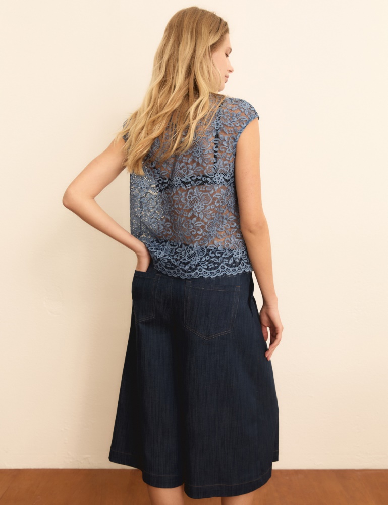 Sleeveless lace top - Emme - 3
