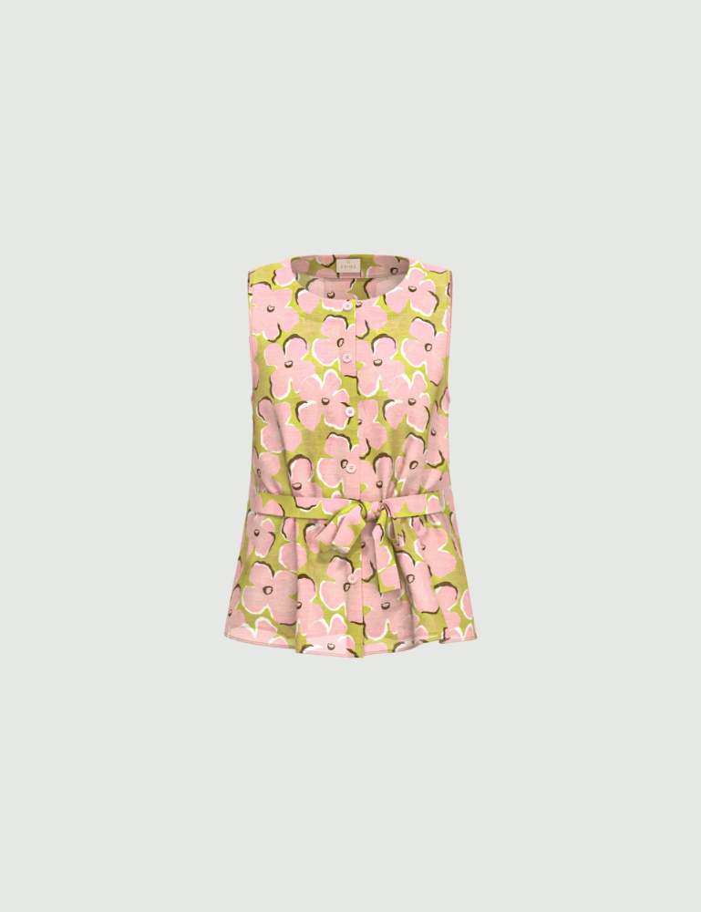 Sleeveless muslin top - Emme - 6