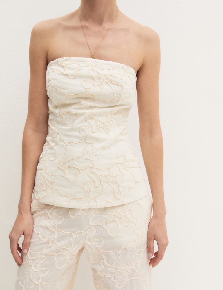 Top a bustier con ricami - Emme - 2