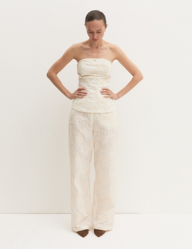 Top a bustier con ricami - Emme - 4