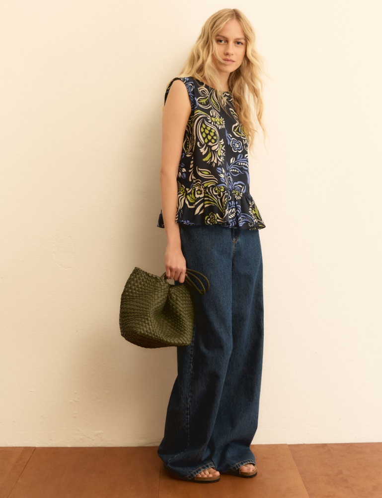 Sleeveless flounce top - Emme - 2