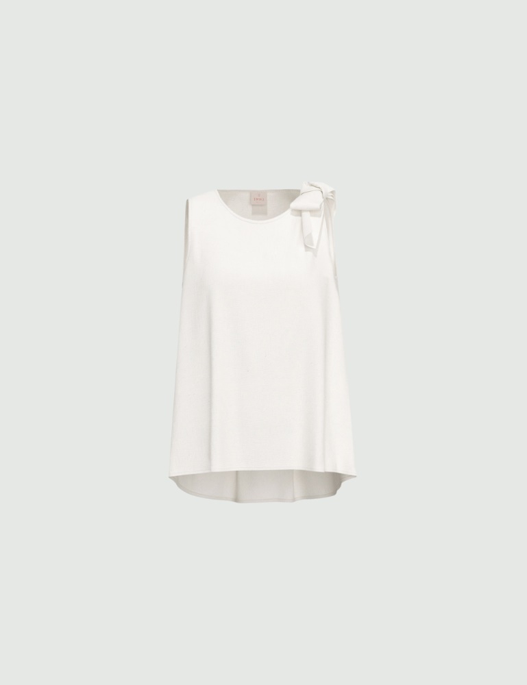 Bow-detail muslin top - Emme - 4