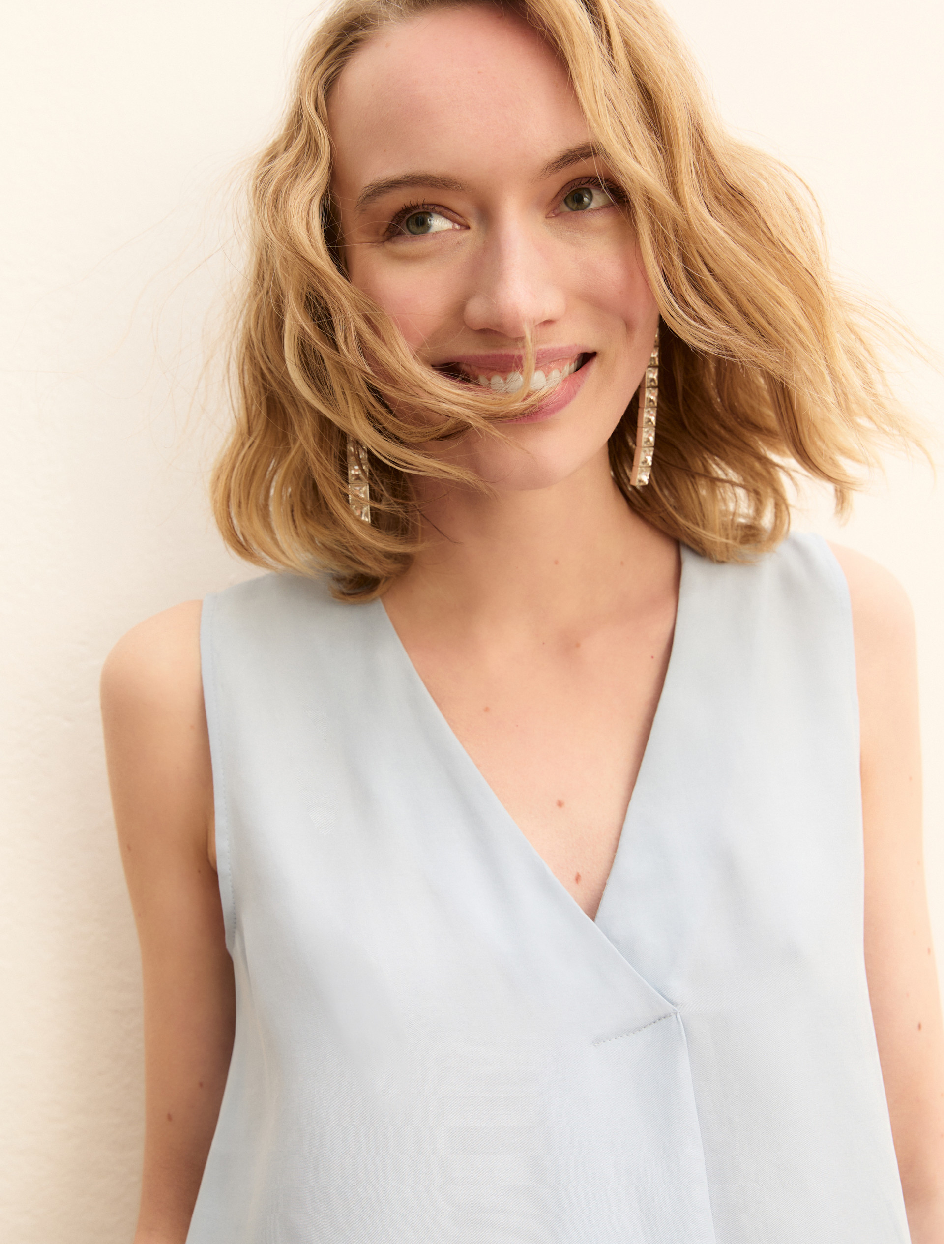 Top svasato in lyocell - AZZURRO - Emme - 4