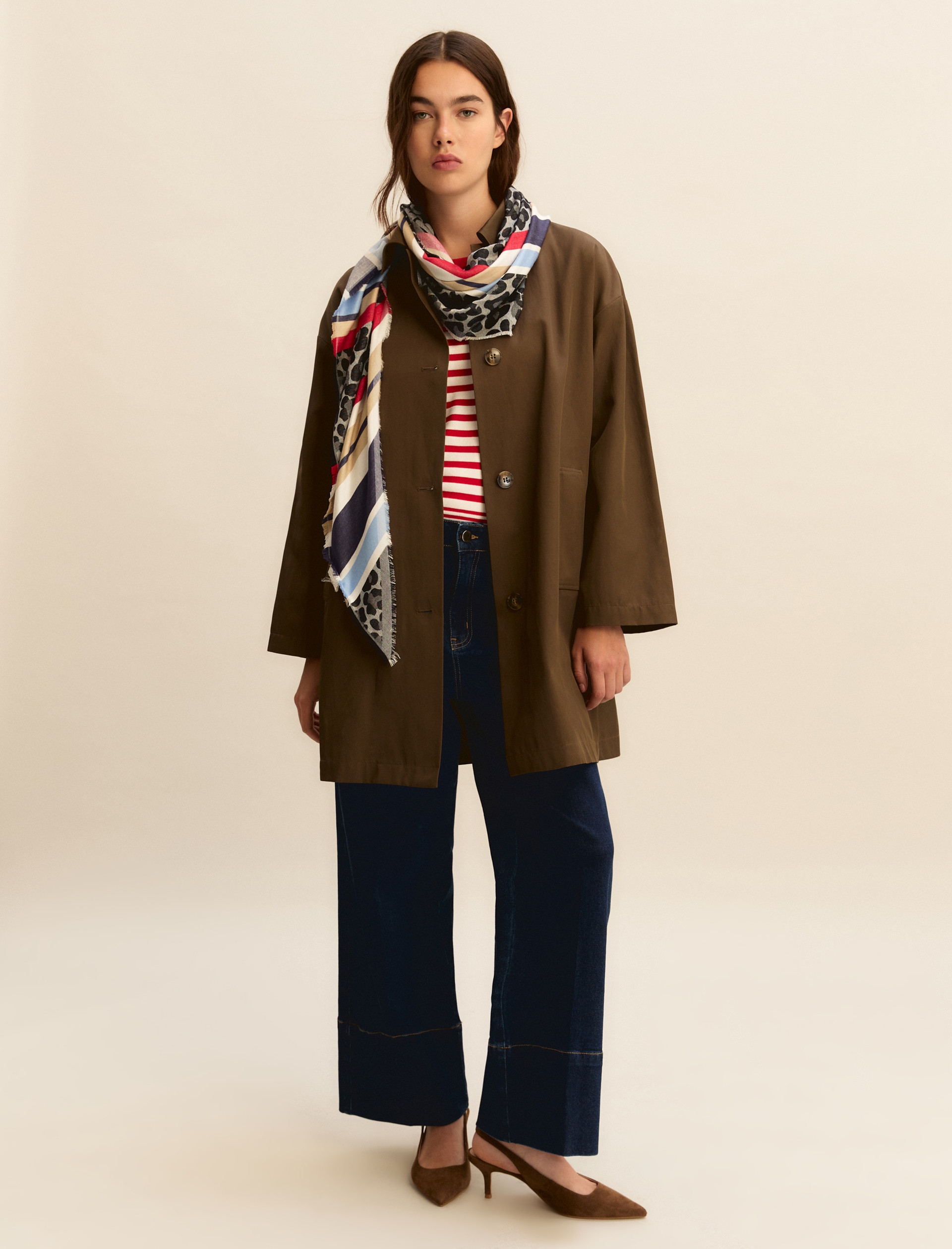 Denim cropped ampio - BLU NOTTE - Emme - 2