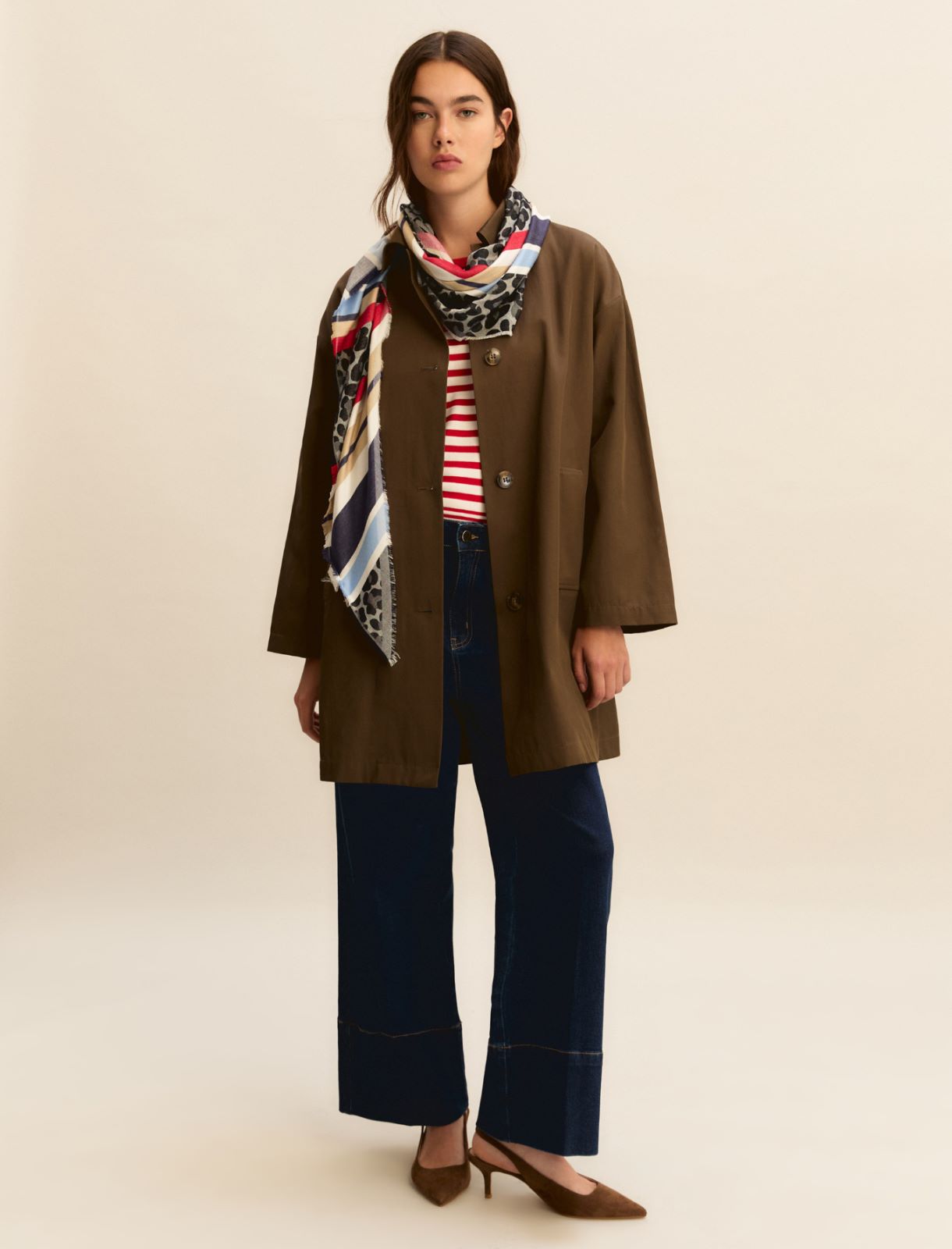 Denim cropped ampio - BLU NOTTE - Emme - 2