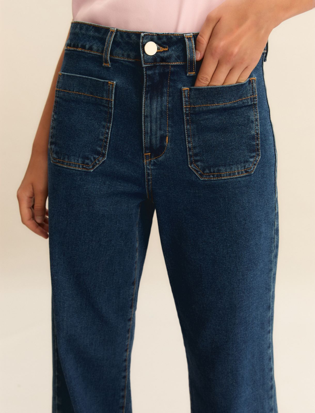 Denim wide flare - BLU - Emme - 5