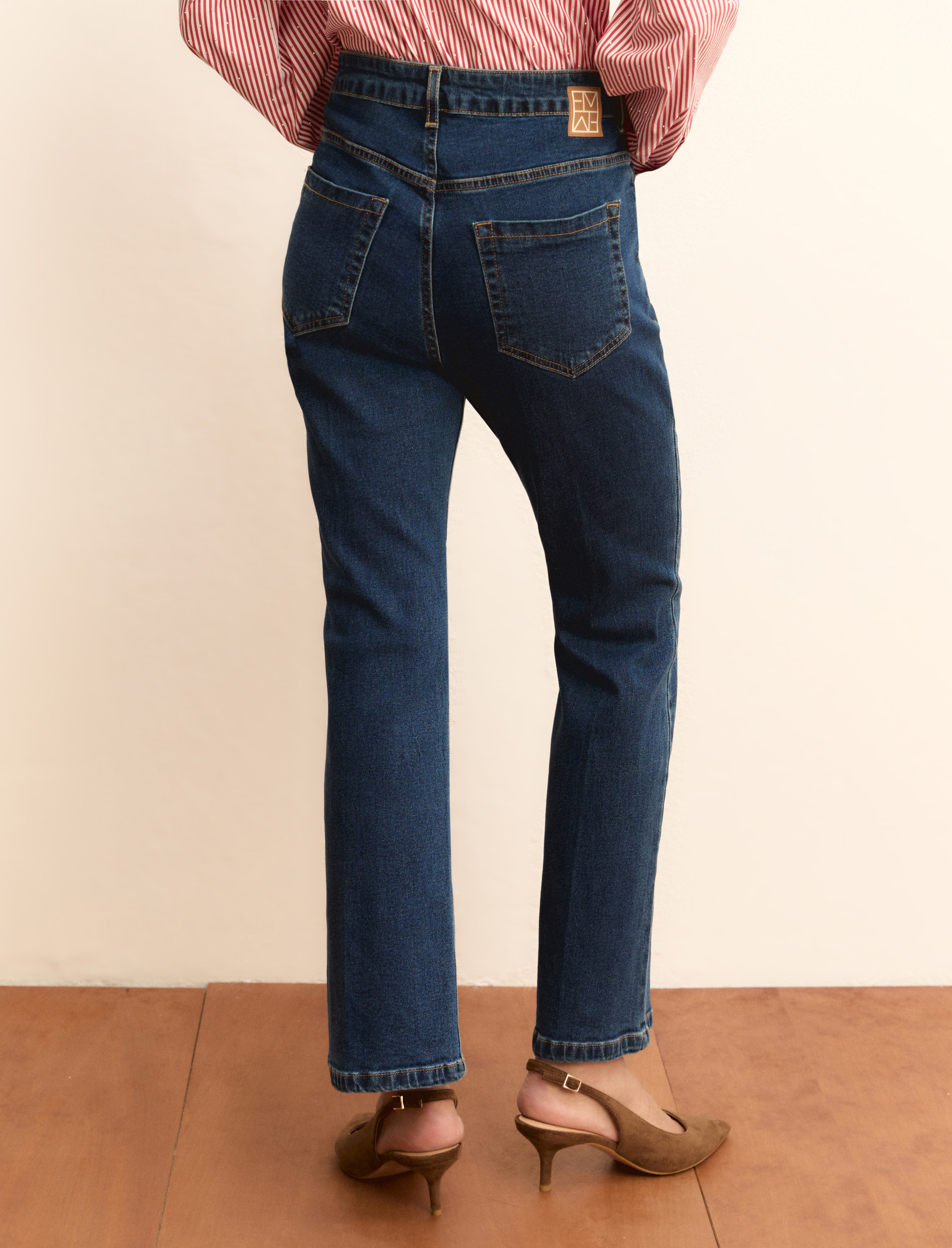 Denim slim flare - BLU - Emme - 3