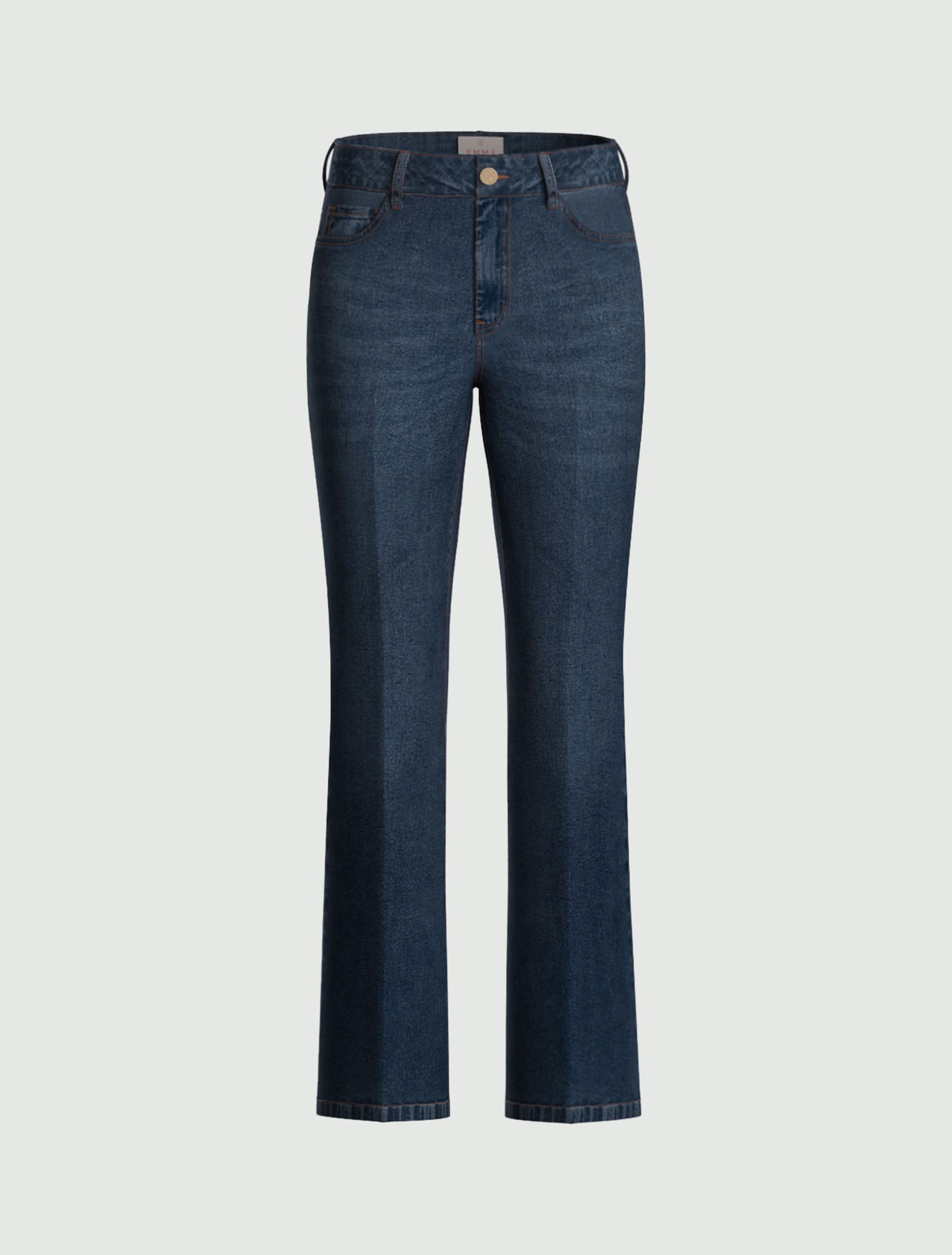 Denim slim flare - BLU - Emme - 4