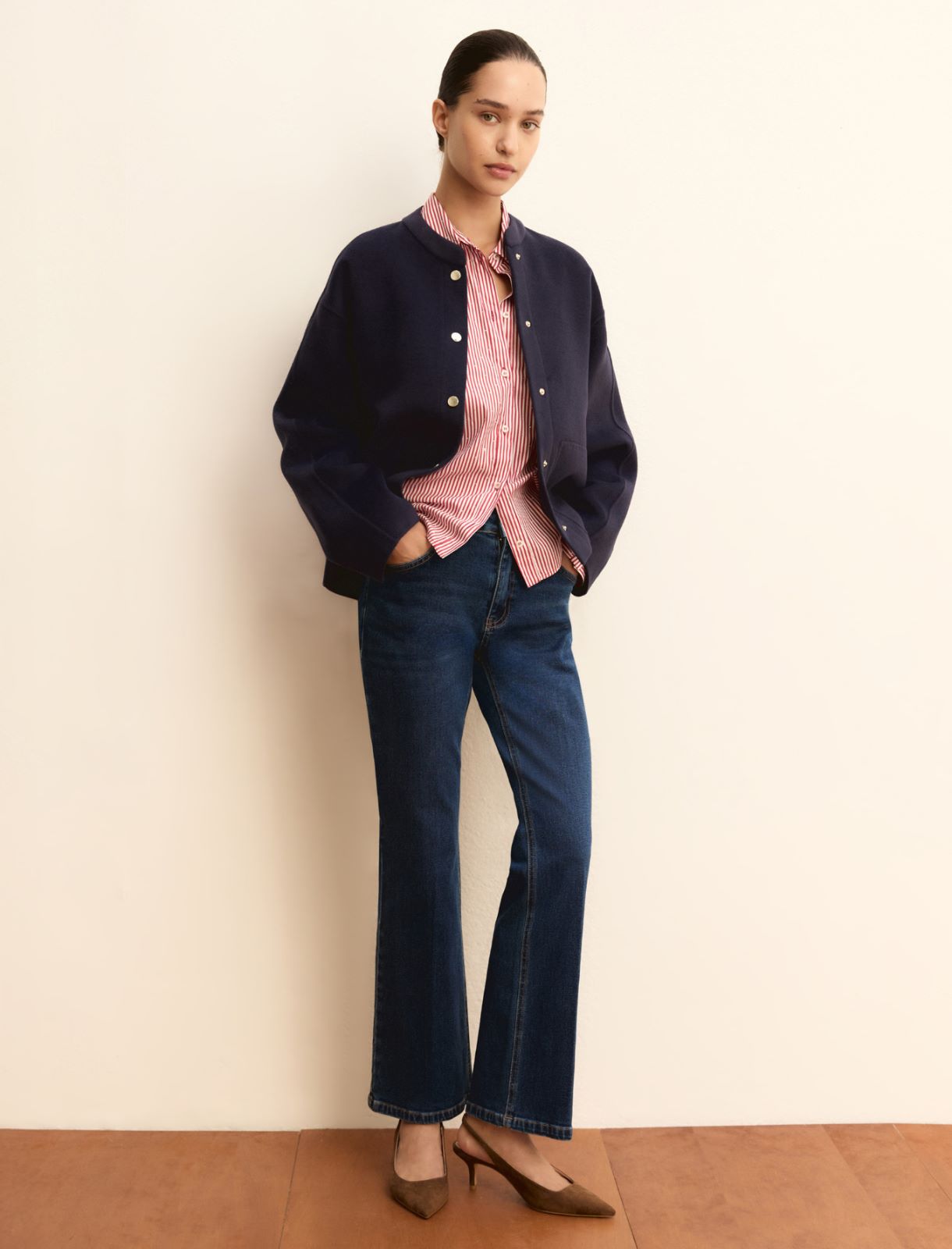 Denim slim flare - BLU - Emme - 2