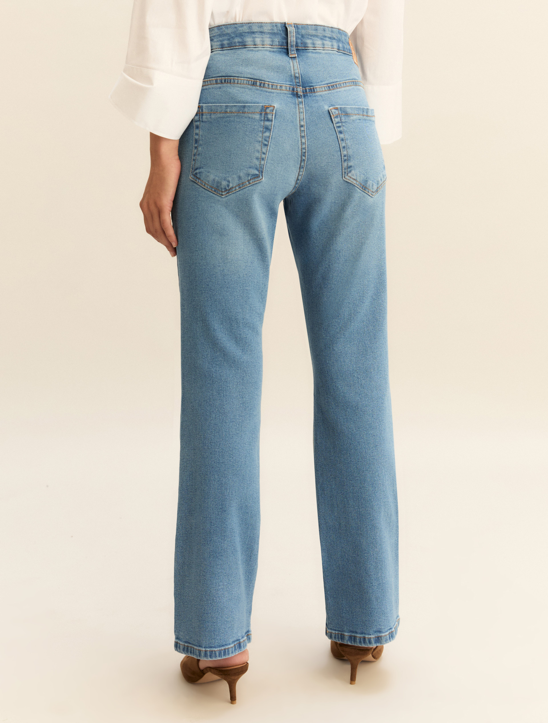 Slim flared jeans - BLUE JEANS - Emme - 2