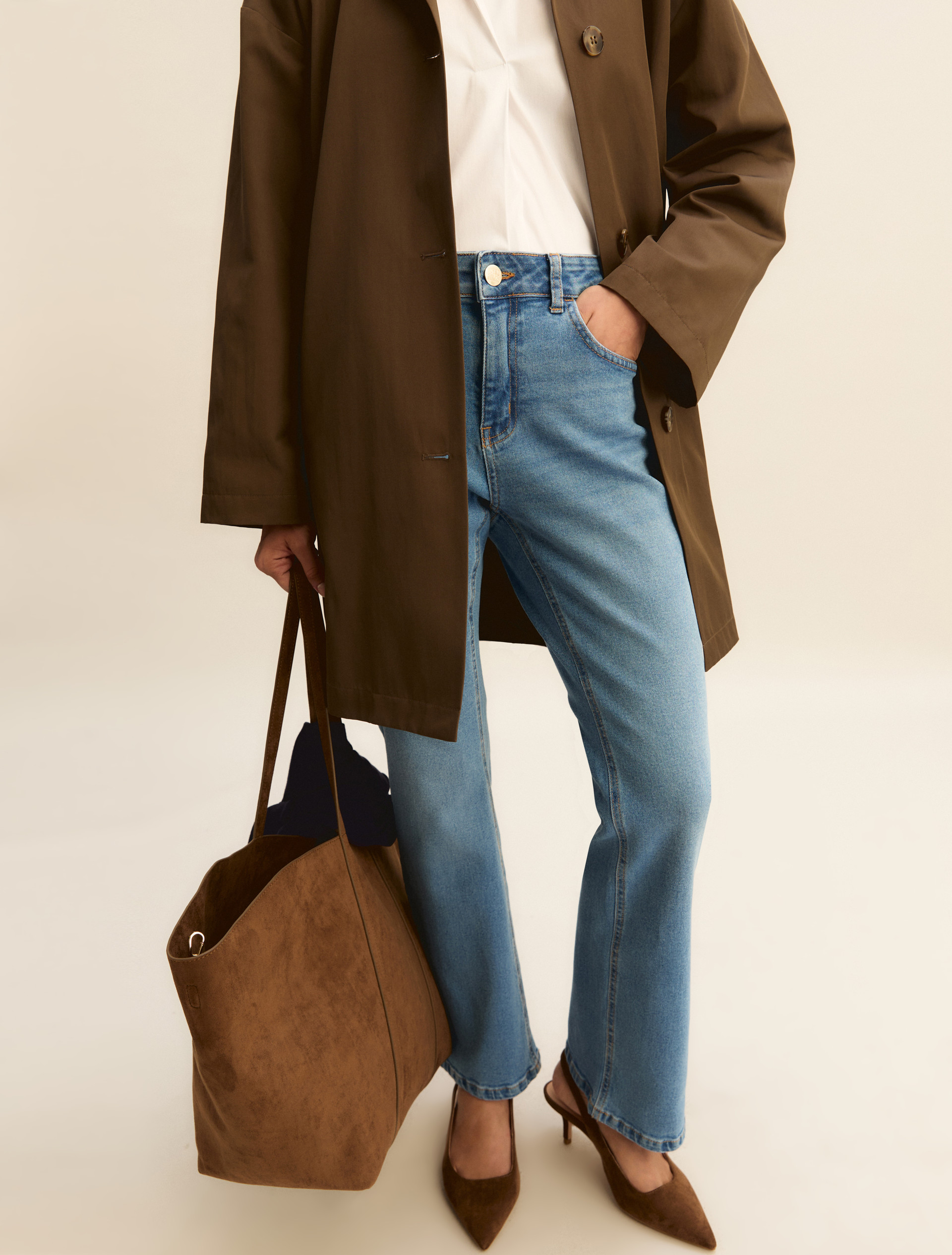 Slim flared jeans - BLUE JEANS - Emme - 3