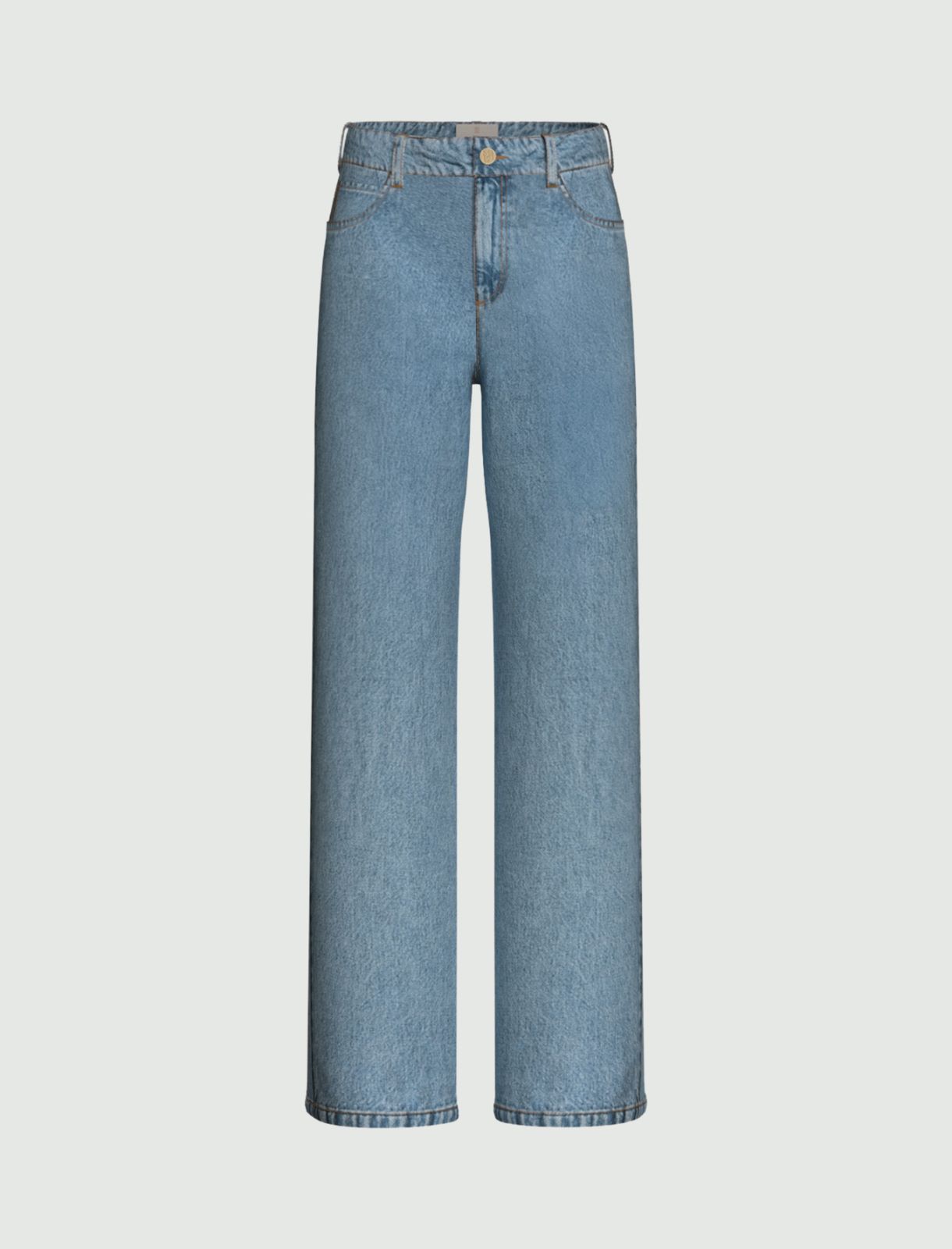 Stretch wide-leg jeans - BLUE JEANS - Emme - 4