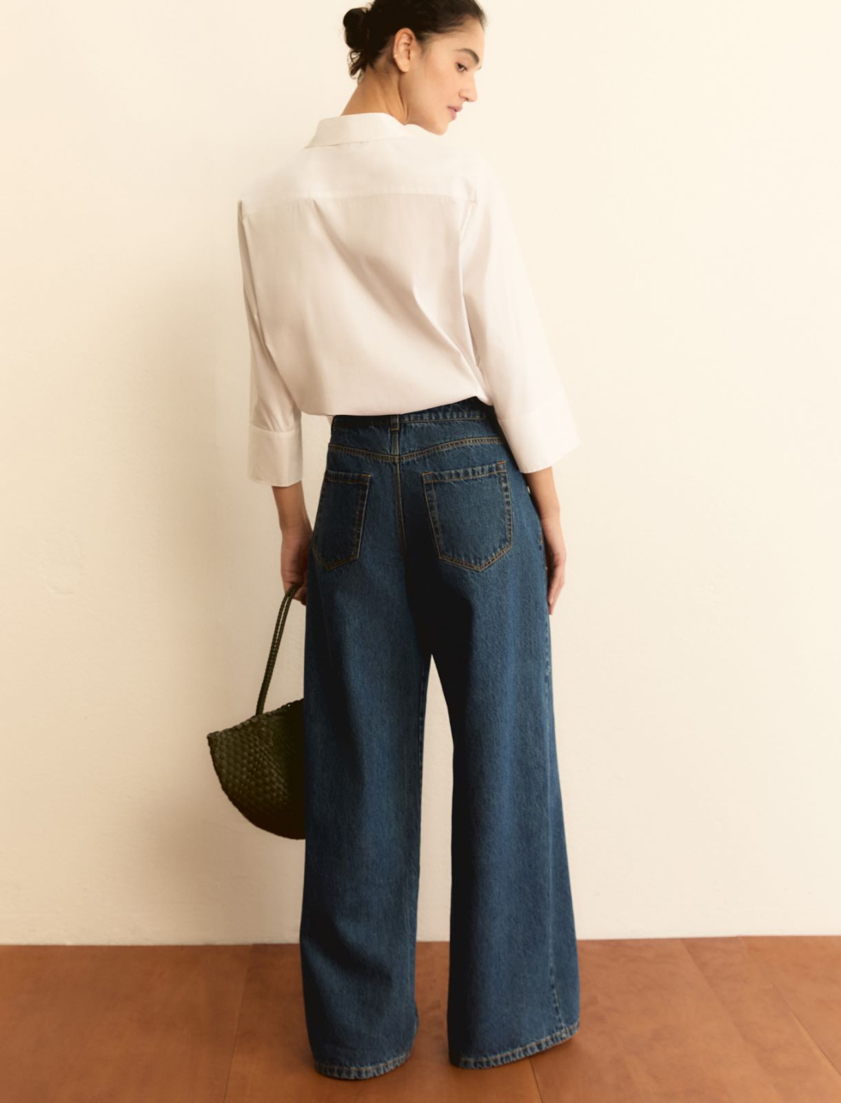 Denim wide leg - BLUE JEANS - Emme - 3